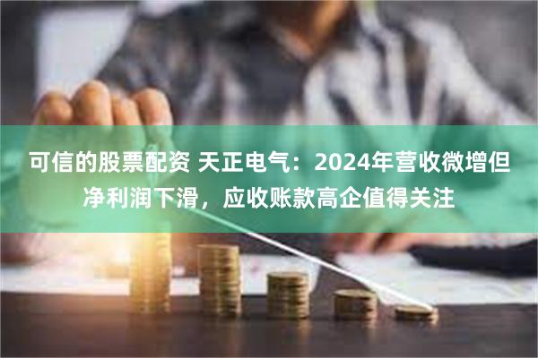 可信的股票配资 天正电气：2024年营收微增但净利润下滑，应收账款高企值得关注
