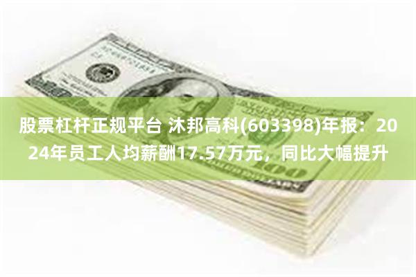 股票杠杆正规平台 沐邦高科(603398)年报：2024年员工人均薪酬17.57万元，同比大幅提升