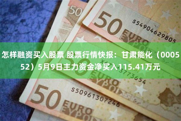 怎样融资买入股票 股票行情快报：甘肃能化（000552）5月9日主力资金净买入115.41万元
