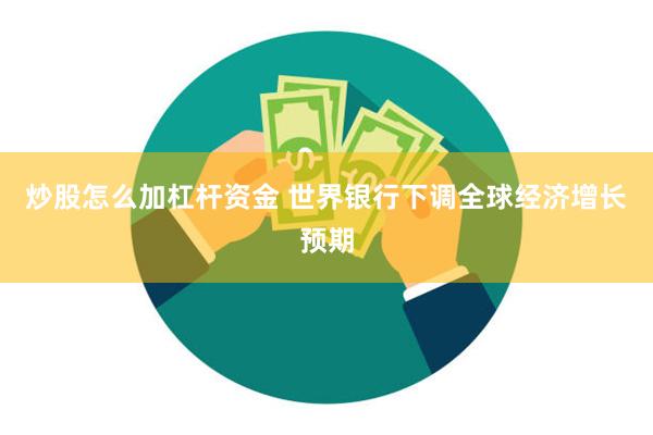 炒股怎么加杠杆资金 世界银行下调全球经济增长预期