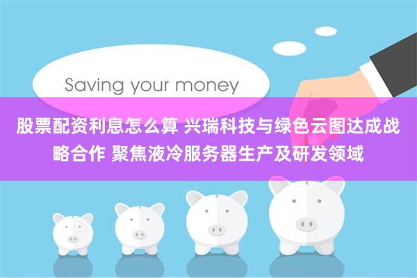 股票配资利息怎么算 兴瑞科技与绿色云图达成战略合作 聚焦液冷服务器生产及研发领域
