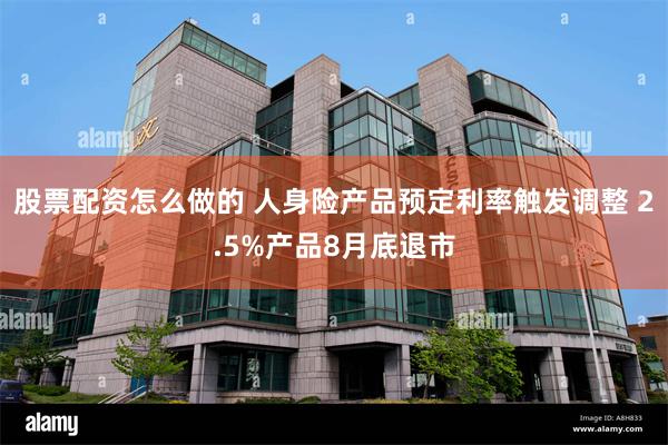 股票配资怎么做的 人身险产品预定利率触发调整 2.5%产品8月底退市